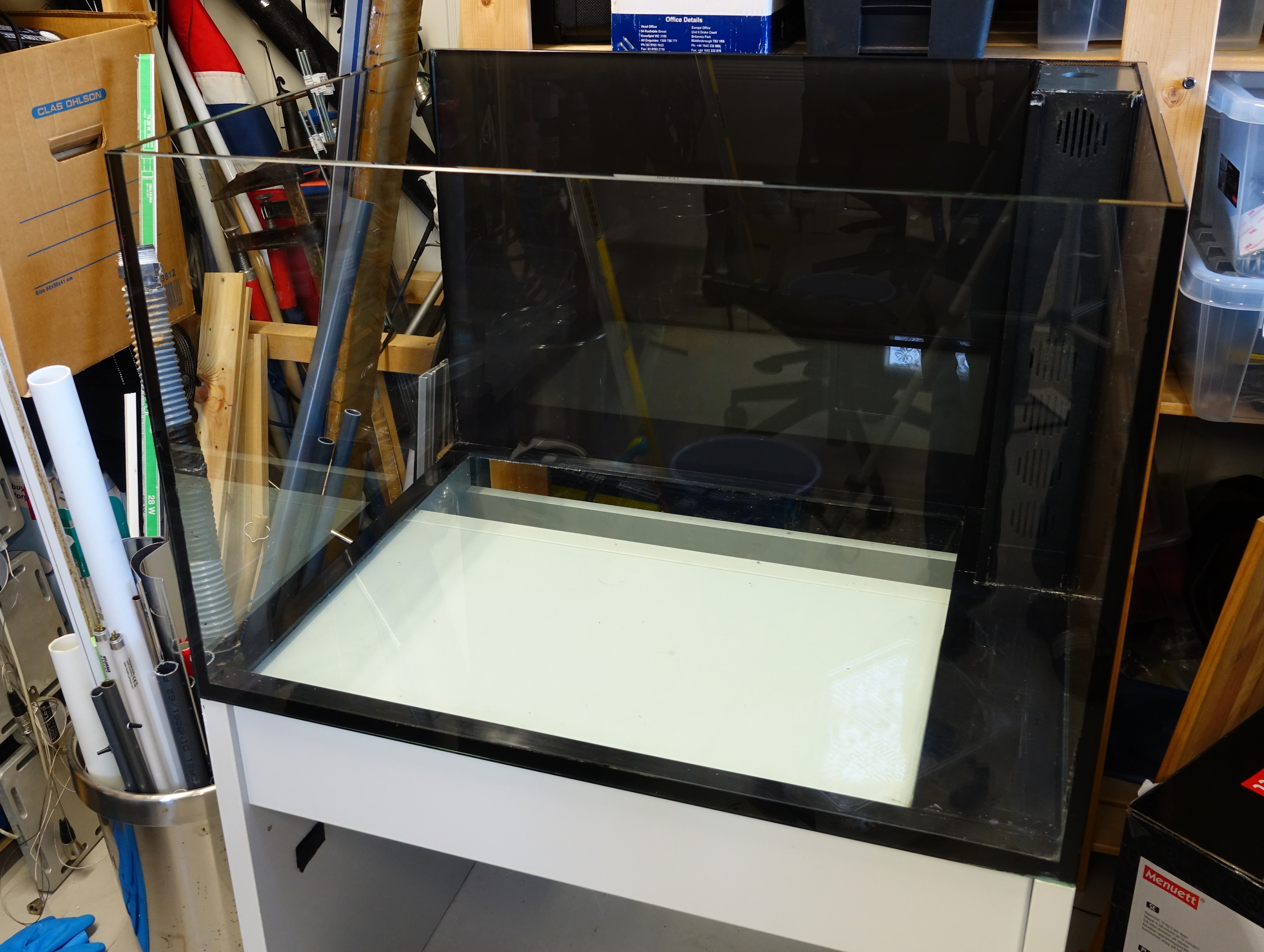 DIY insulating glass for aquarium